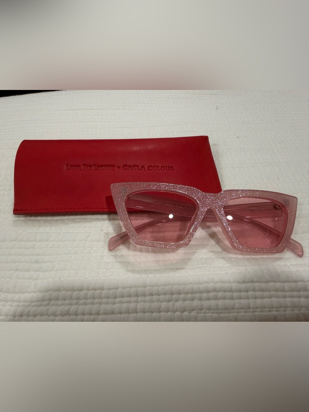 Pink Glitter Cat-Eye Sunglasses